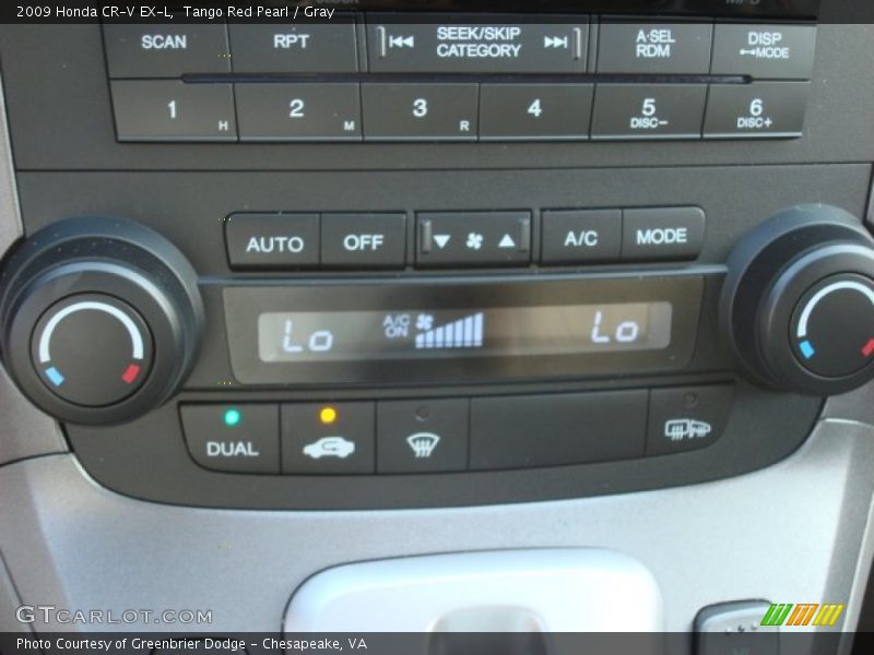 Tango Red Pearl / Gray 2009 Honda CR-V EX-L