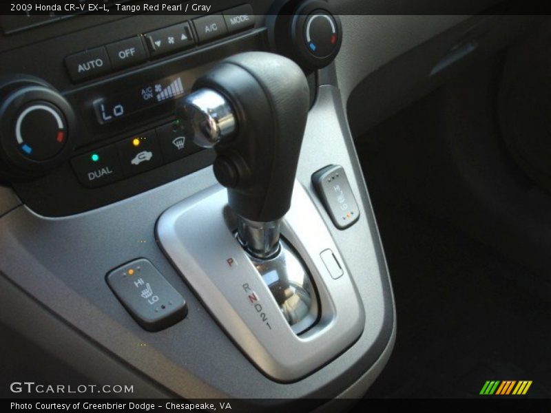 Tango Red Pearl / Gray 2009 Honda CR-V EX-L