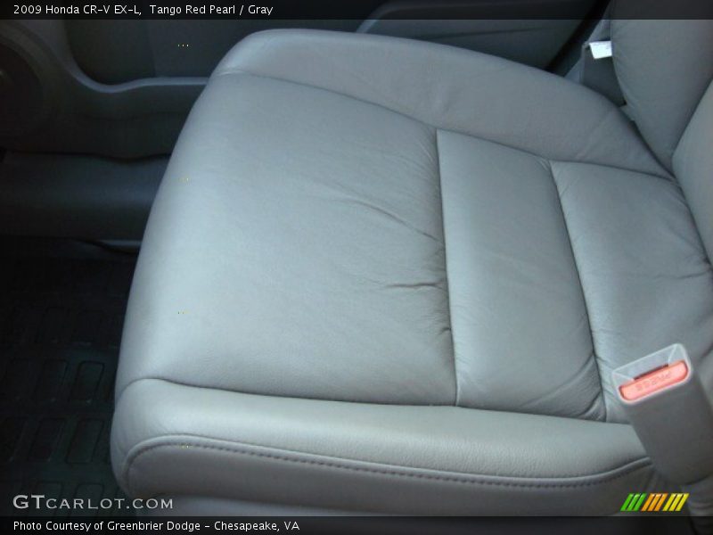 Tango Red Pearl / Gray 2009 Honda CR-V EX-L