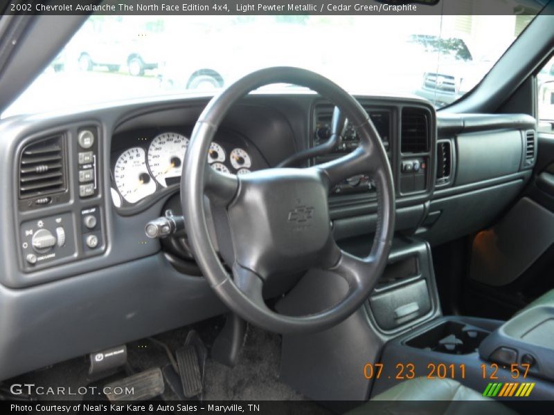 Light Pewter Metallic / Cedar Green/Graphite 2002 Chevrolet Avalanche The North Face Edition 4x4