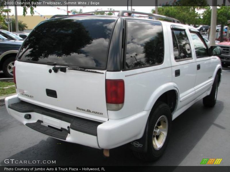Summit White / Beige 2000 Chevrolet Blazer Trailblazer
