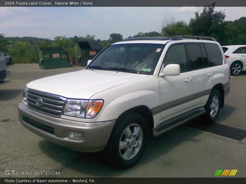 Natural White / Stone 2004 Toyota Land Cruiser