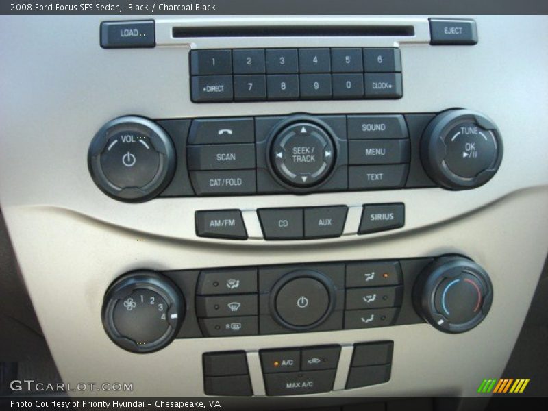 Black / Charcoal Black 2008 Ford Focus SES Sedan