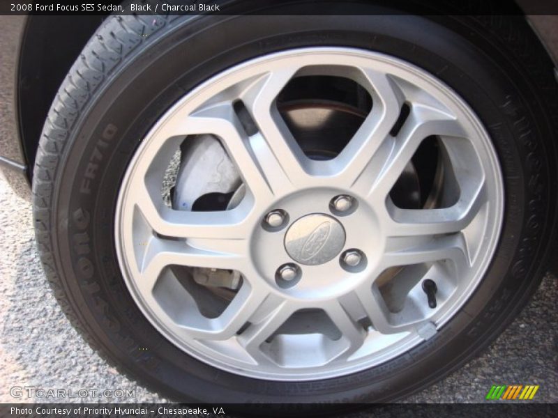 Black / Charcoal Black 2008 Ford Focus SES Sedan