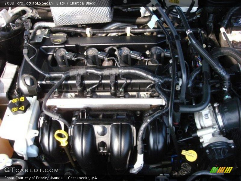 Black / Charcoal Black 2008 Ford Focus SES Sedan
