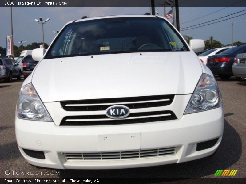 White / Gray 2006 Kia Sedona EX