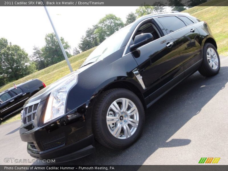 Black Ice Metallic / Ebony/Titanium 2011 Cadillac SRX FWD