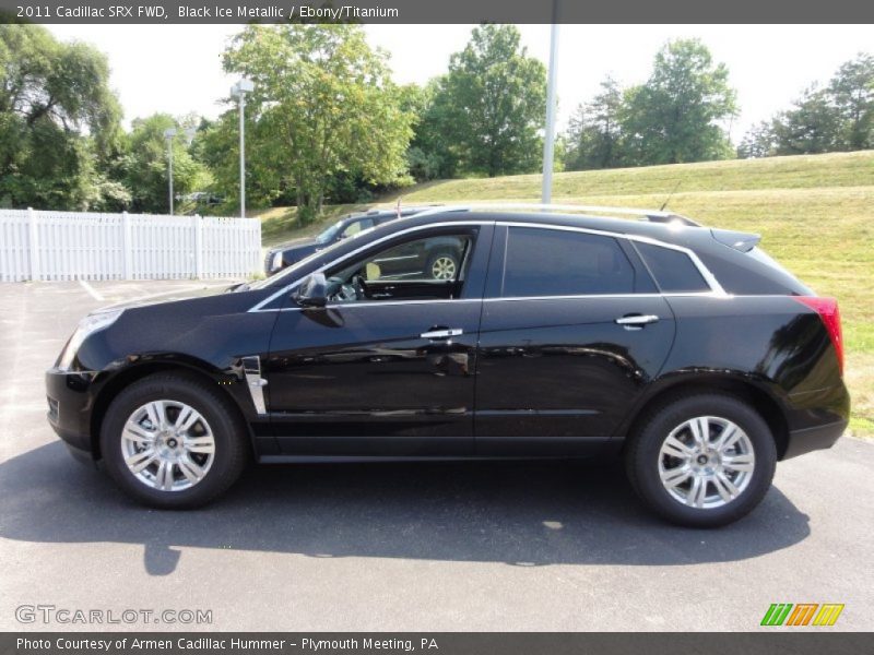 Black Ice Metallic / Ebony/Titanium 2011 Cadillac SRX FWD