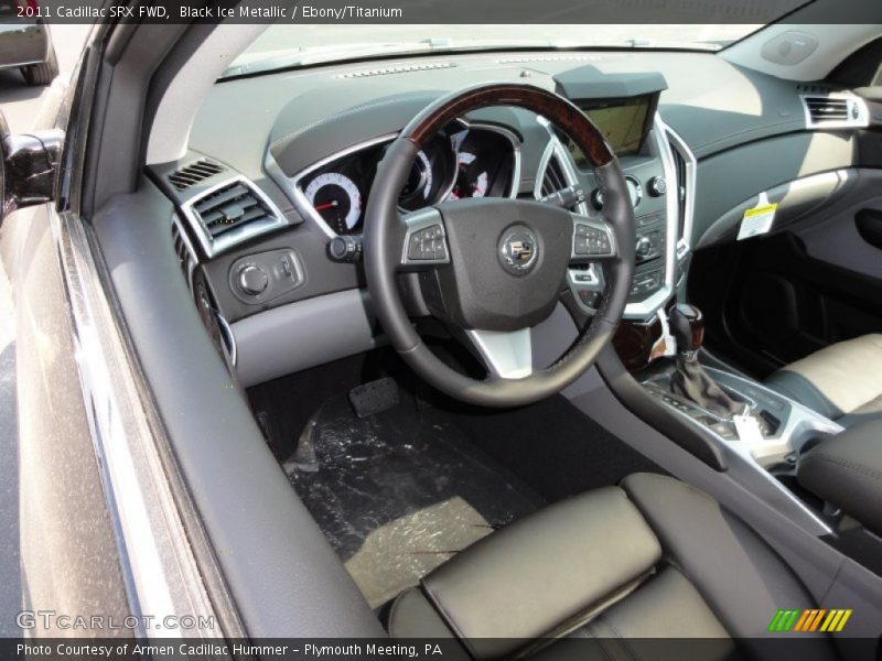 Black Ice Metallic / Ebony/Titanium 2011 Cadillac SRX FWD