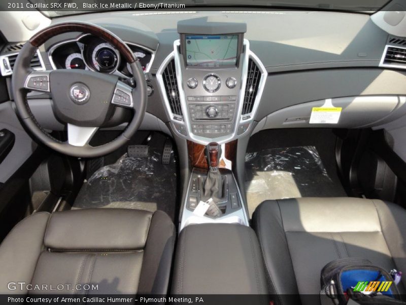 Black Ice Metallic / Ebony/Titanium 2011 Cadillac SRX FWD