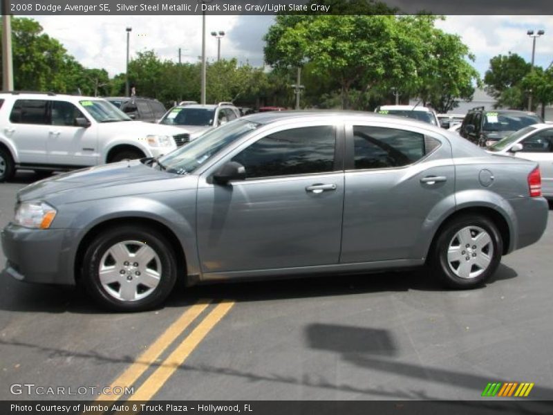 Silver Steel Metallic / Dark Slate Gray/Light Slate Gray 2008 Dodge Avenger SE