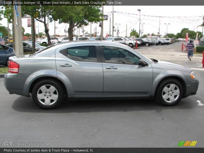 Silver Steel Metallic / Dark Slate Gray/Light Slate Gray 2008 Dodge Avenger SE