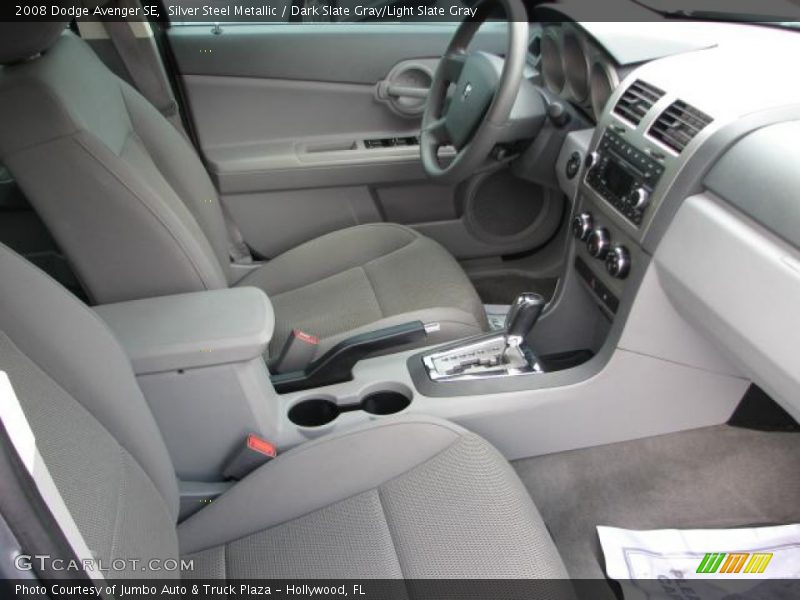 Silver Steel Metallic / Dark Slate Gray/Light Slate Gray 2008 Dodge Avenger SE