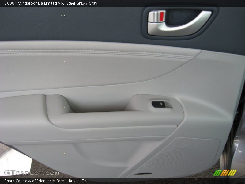Steel Gray / Gray 2008 Hyundai Sonata Limited V6