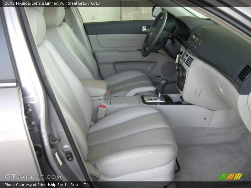 Steel Gray / Gray 2008 Hyundai Sonata Limited V6