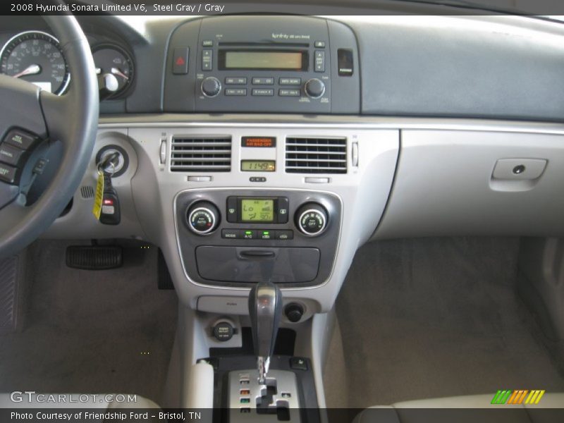 Steel Gray / Gray 2008 Hyundai Sonata Limited V6