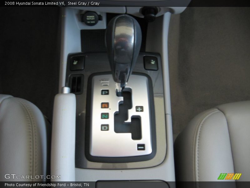Steel Gray / Gray 2008 Hyundai Sonata Limited V6
