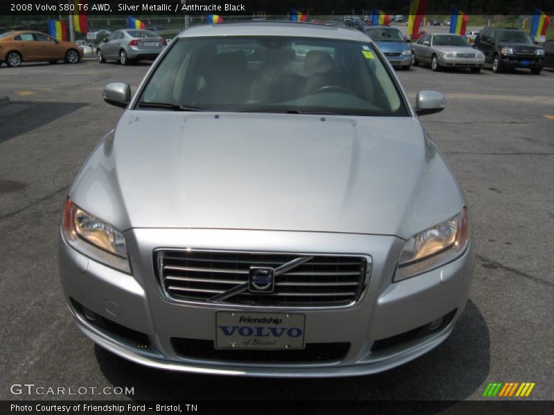 Silver Metallic / Anthracite Black 2008 Volvo S80 T6 AWD