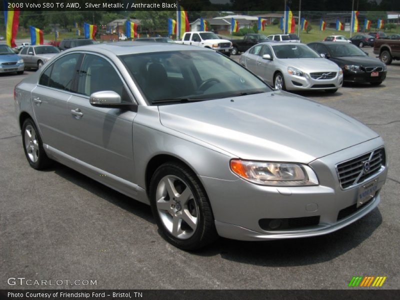 Silver Metallic / Anthracite Black 2008 Volvo S80 T6 AWD