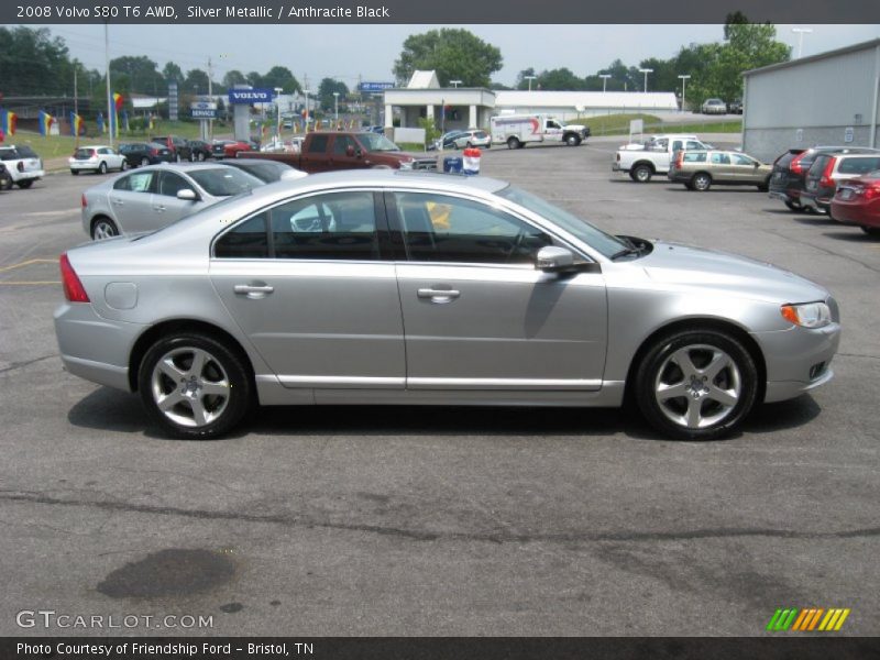 Silver Metallic / Anthracite Black 2008 Volvo S80 T6 AWD