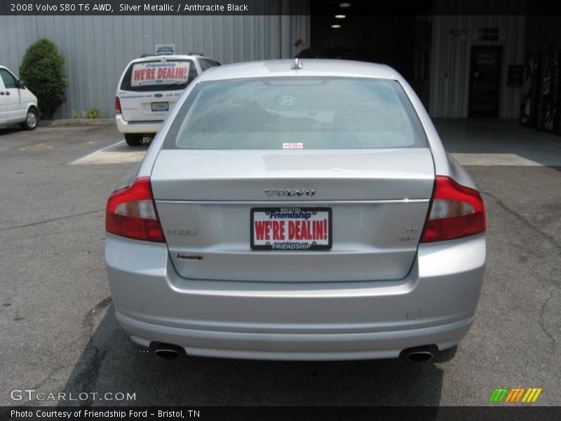 Silver Metallic / Anthracite Black 2008 Volvo S80 T6 AWD