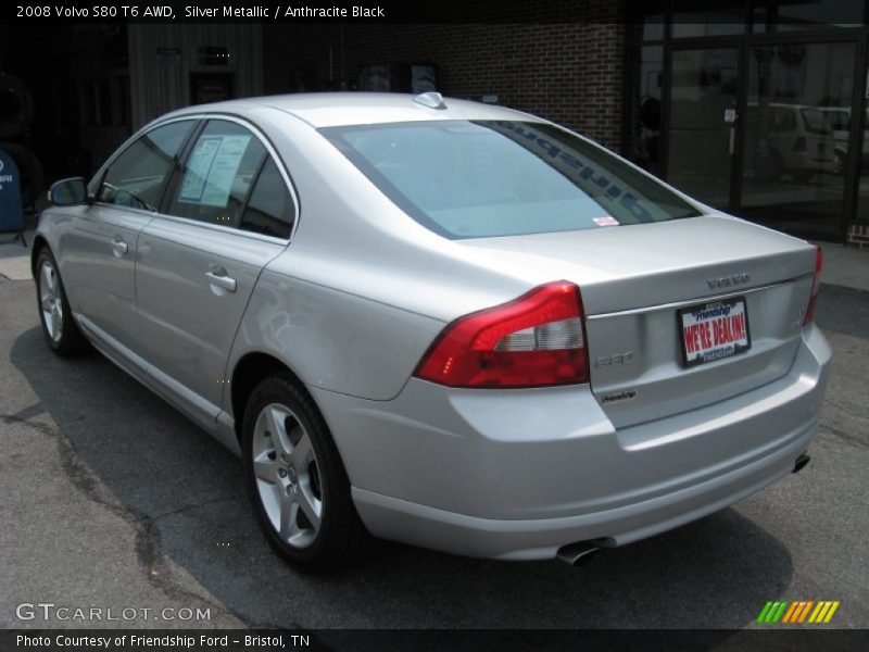 Silver Metallic / Anthracite Black 2008 Volvo S80 T6 AWD
