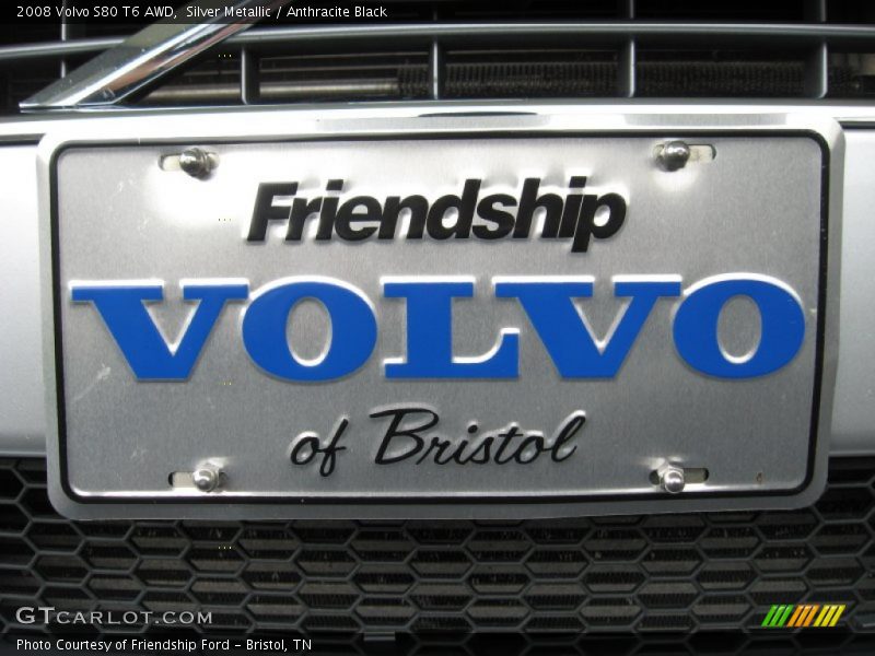 Silver Metallic / Anthracite Black 2008 Volvo S80 T6 AWD