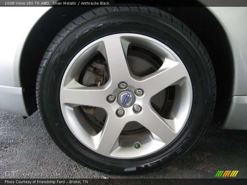 Silver Metallic / Anthracite Black 2008 Volvo S80 T6 AWD