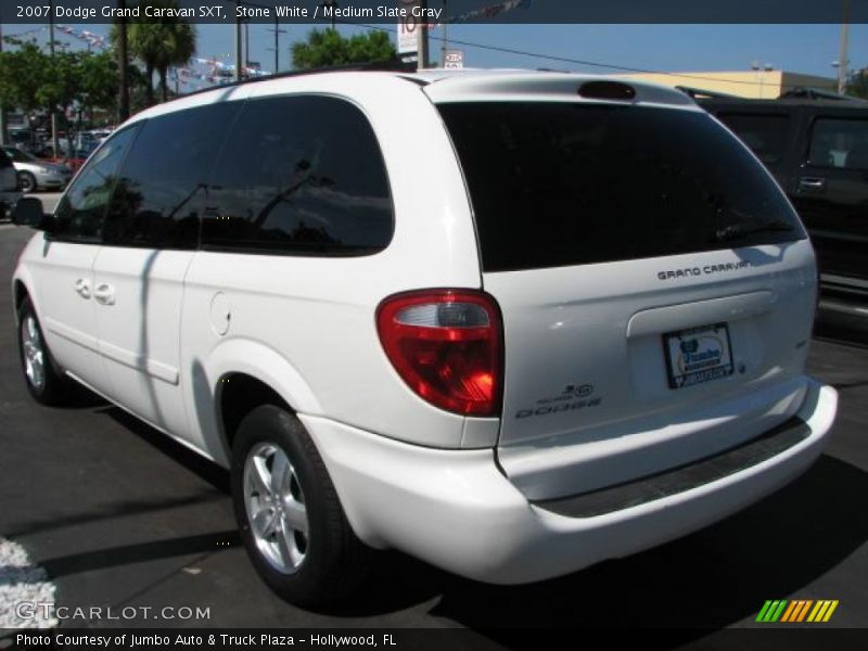 Stone White / Medium Slate Gray 2007 Dodge Grand Caravan SXT