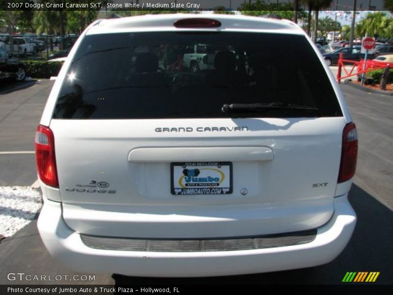 Stone White / Medium Slate Gray 2007 Dodge Grand Caravan SXT