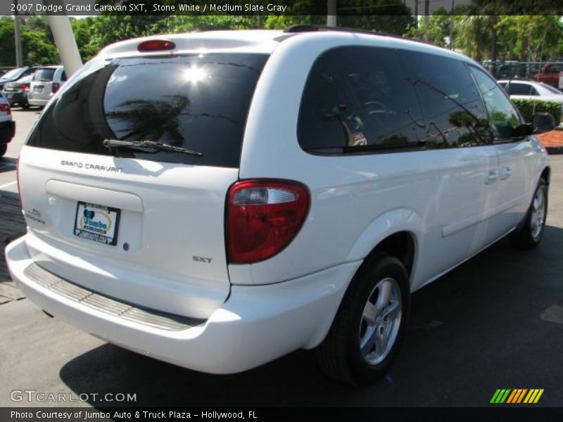 Stone White / Medium Slate Gray 2007 Dodge Grand Caravan SXT