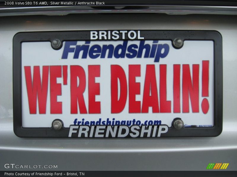 Silver Metallic / Anthracite Black 2008 Volvo S80 T6 AWD