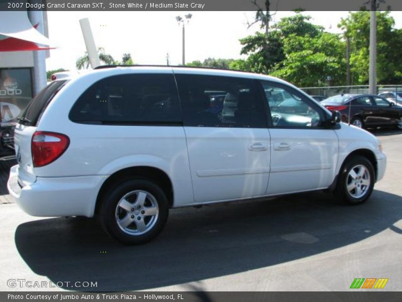 Stone White / Medium Slate Gray 2007 Dodge Grand Caravan SXT