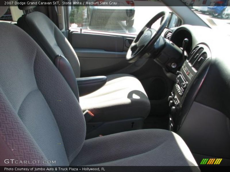 Stone White / Medium Slate Gray 2007 Dodge Grand Caravan SXT