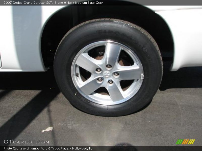 Stone White / Medium Slate Gray 2007 Dodge Grand Caravan SXT