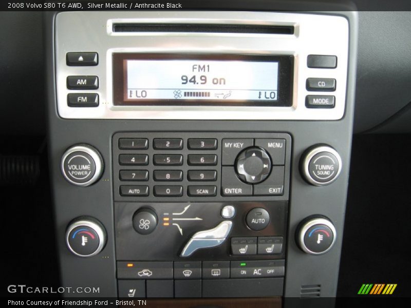 Silver Metallic / Anthracite Black 2008 Volvo S80 T6 AWD