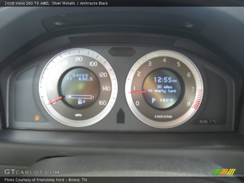 Silver Metallic / Anthracite Black 2008 Volvo S80 T6 AWD