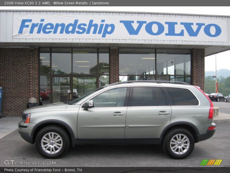 Willow Green Metallic / Sandstone 2008 Volvo XC90 3.2 AWD