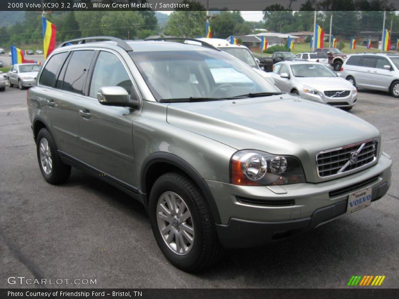 Willow Green Metallic / Sandstone 2008 Volvo XC90 3.2 AWD