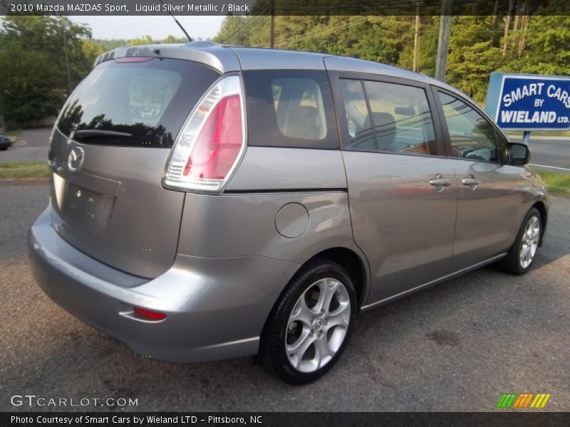 Liquid Silver Metallic / Black 2010 Mazda MAZDA5 Sport