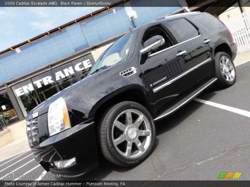 Black Raven / Ebony/Ebony 2009 Cadillac Escalade AWD