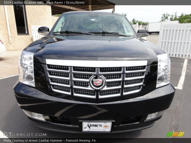 Black Raven / Ebony/Ebony 2009 Cadillac Escalade AWD