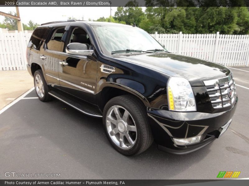 Black Raven / Ebony/Ebony 2009 Cadillac Escalade AWD