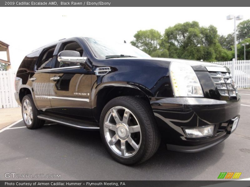 Black Raven / Ebony/Ebony 2009 Cadillac Escalade AWD