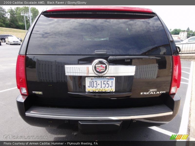 Black Raven / Ebony/Ebony 2009 Cadillac Escalade AWD