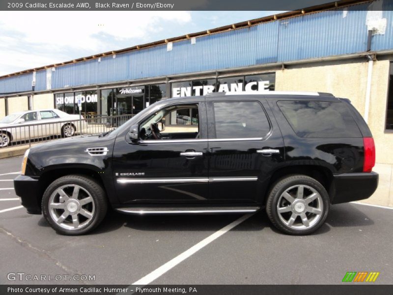 Black Raven / Ebony/Ebony 2009 Cadillac Escalade AWD