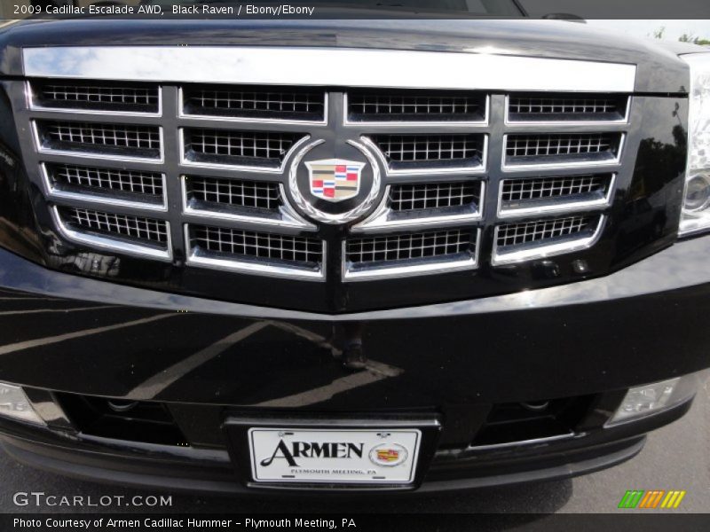 Black Raven / Ebony/Ebony 2009 Cadillac Escalade AWD