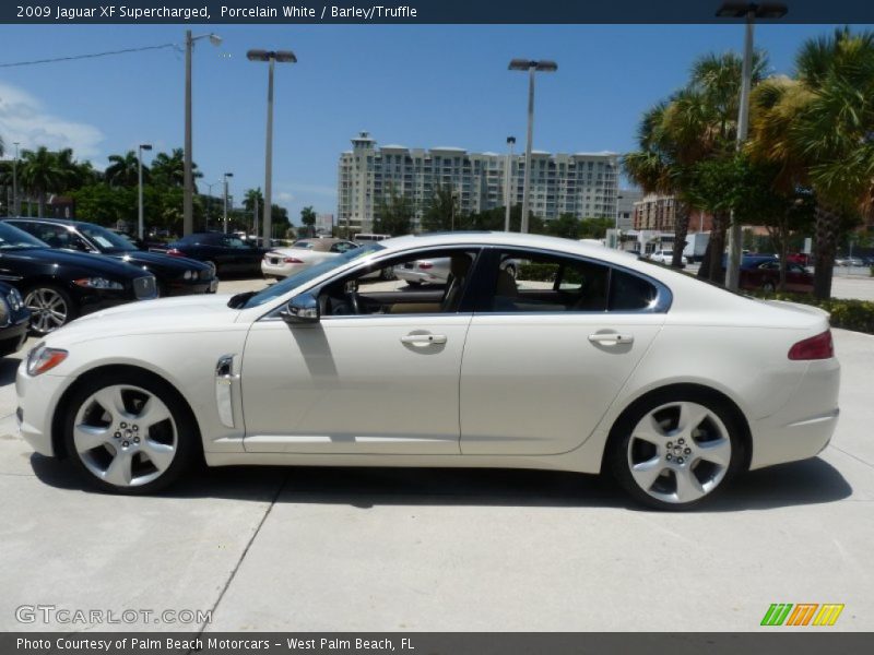 Porcelain White / Barley/Truffle 2009 Jaguar XF Supercharged