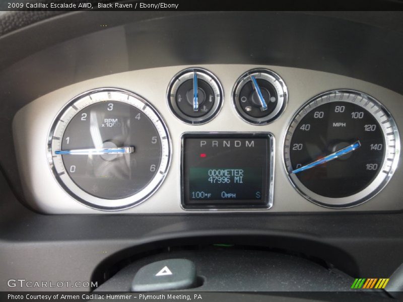 Black Raven / Ebony/Ebony 2009 Cadillac Escalade AWD