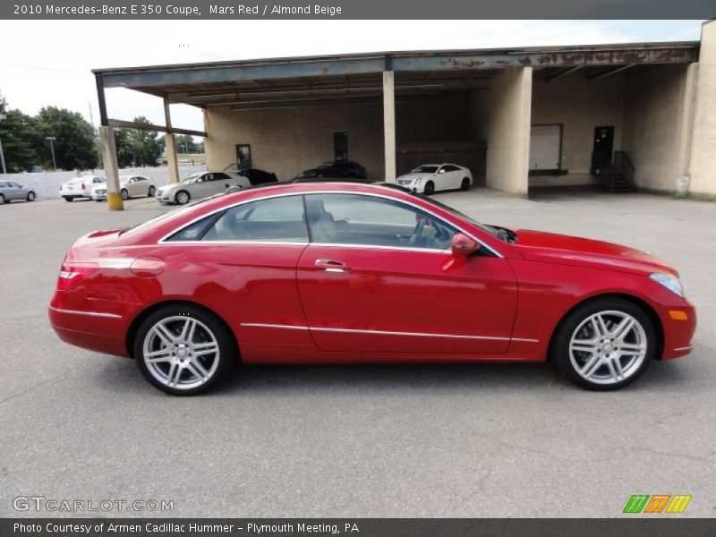 Mars Red / Almond Beige 2010 Mercedes-Benz E 350 Coupe